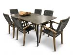 SIMI 180 & ITEA - Seks spisestoler og spisebord