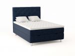 Comfort seng med oppbevaring 140x200 - mørk blå