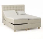 Comfort regulerbar seng 160x200 - sand