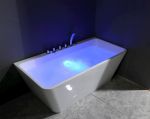 Comfort frittstående badekar 170 cm m/luftbobler