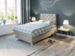 Comfort seng med oppbevaring 120x200 - beige