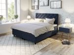 Comfort seng med oppbevaring 180x200 - mørk blå