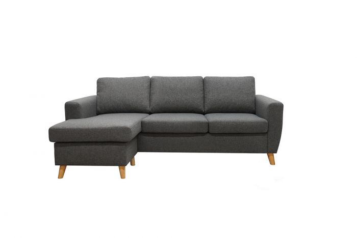 Arendal 3D/D3 sofa med sjeselong - Brun