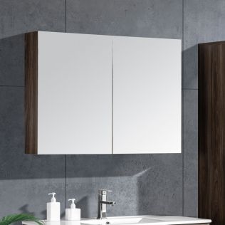 LinneaDesign speilskap 100 cm grå alm