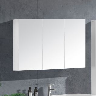 LinneaDesign speilskap 120 cm hvit høyglans