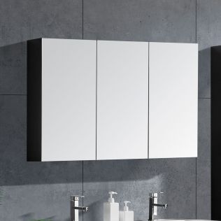 LinneaDesign speilskap 120 cm grå høyglans