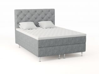 Comfort kontinentalseng 150x200 - lys grå
