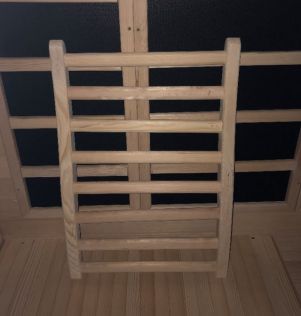 Ryggstøtte til sauna i hemlokk tre 40x60 cm