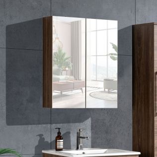 LinneaDesign speilskap 60 cm grå alm