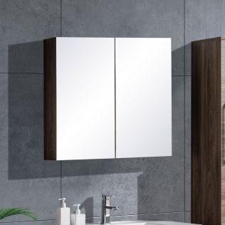 LinneaDesign speilskap 80 cm grå alm
