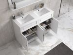 CelineDesign 120 cm hvit matt baderomsmøbel m/hvit servant og speil